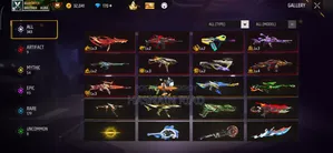 100% Trusted Deal Hobe Free Fire ID Sell Lv-69 | Prime 5 | 9 Evo Guns