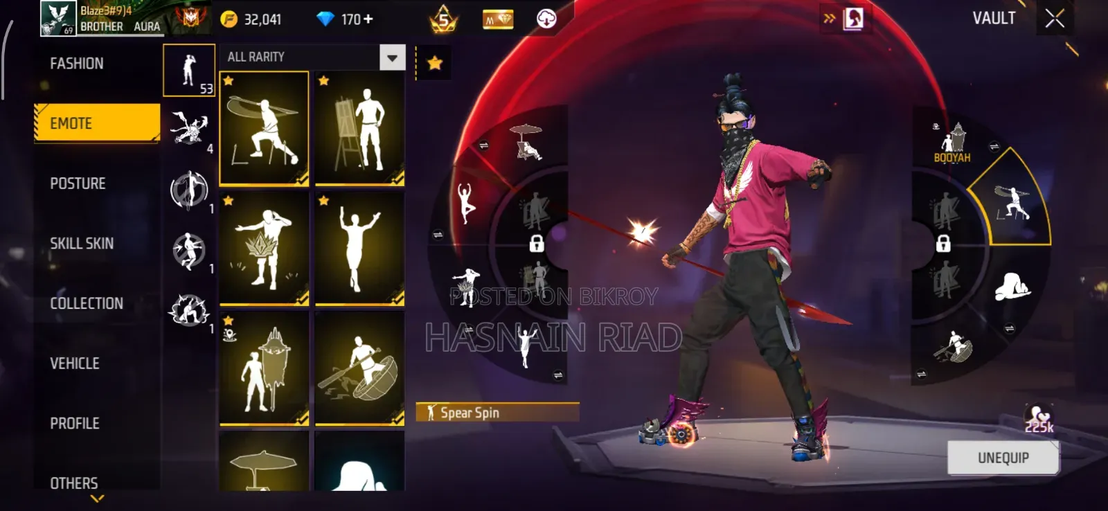100% Trusted Deal Hobe Free Fire ID Sell Lv-69 | Prime 5 | 9 Evo Guns