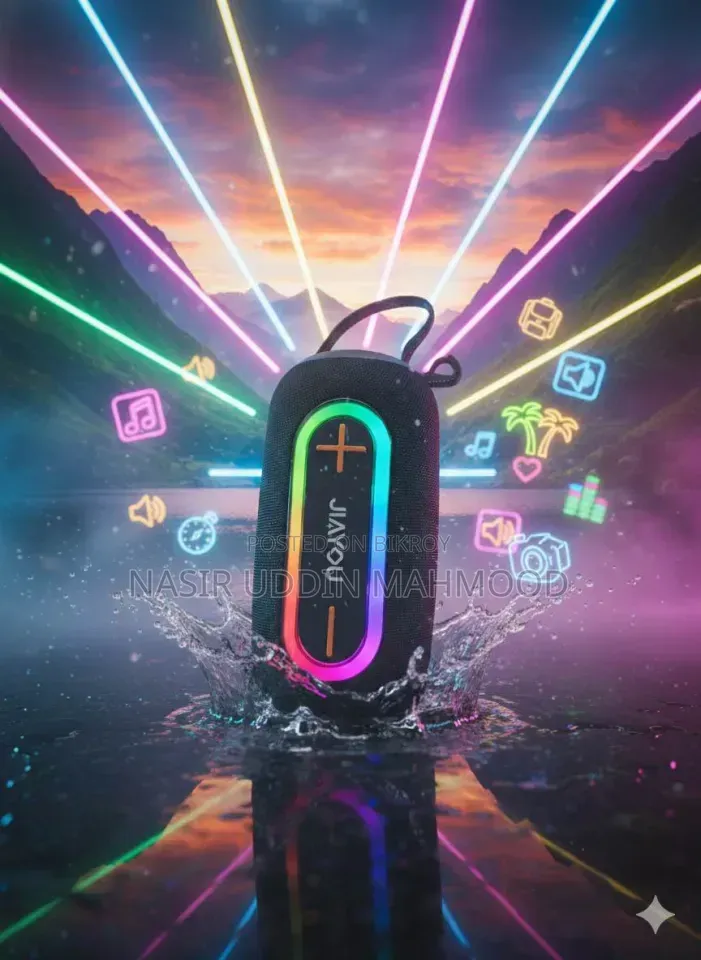   Jiayou Sonic 6   16W RGB ব্লুটুথ স্পিকার 