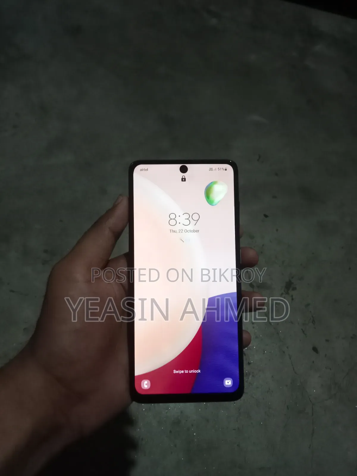 স্যামসাং গ্যালাক্সি এ৫১ ১২৮ জিবি কালো