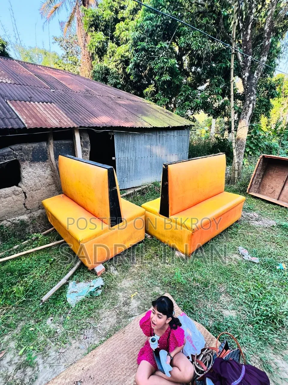 Restaurant Double Side Sofa