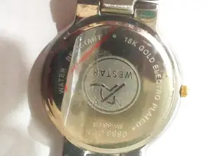 18 Karat Gold Plated Wester Brand Hand Watch