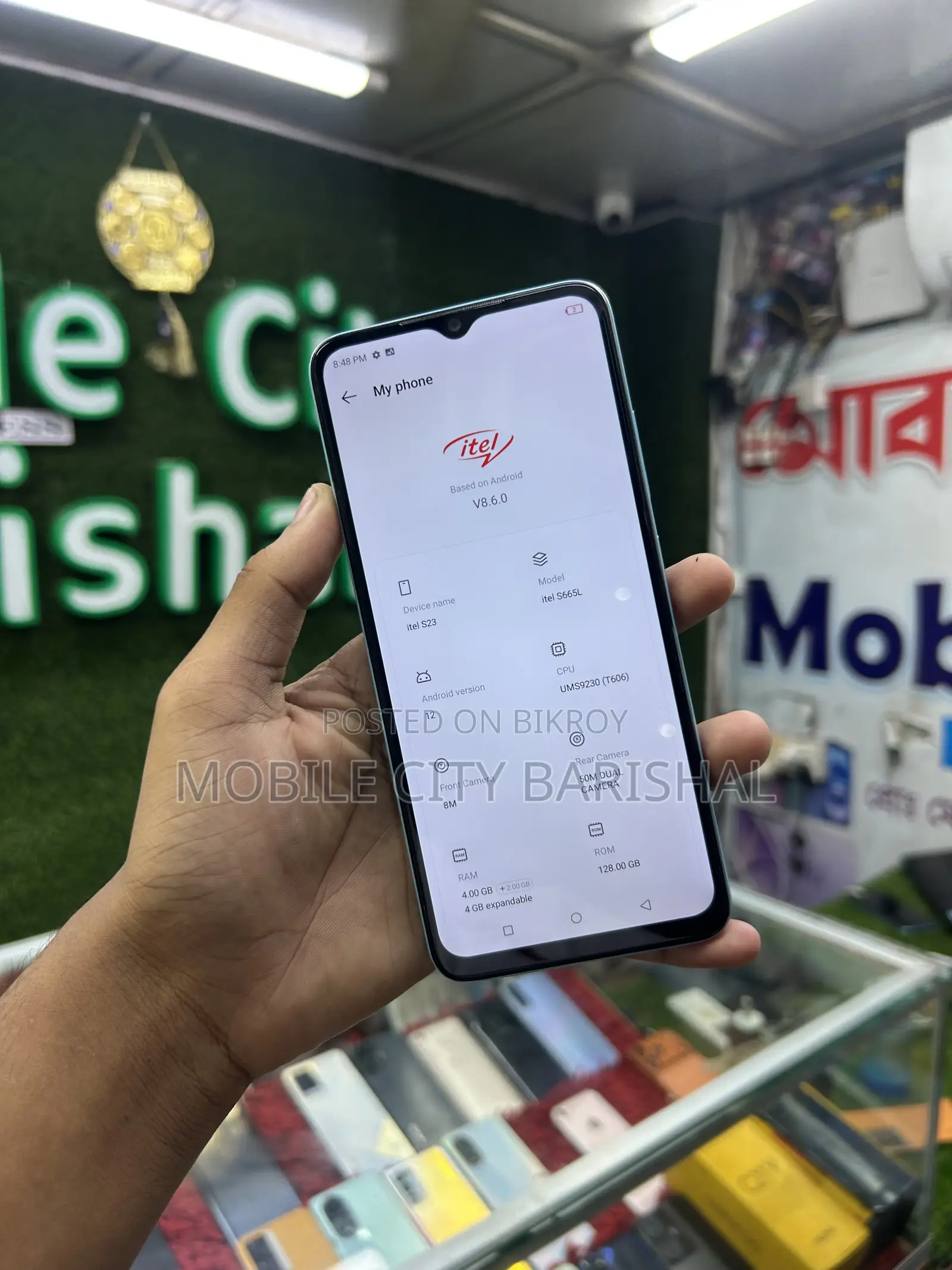 Itel S23 128 GB Blue