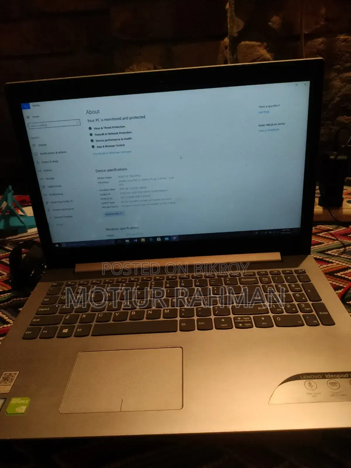 Laptop Lenovo IdeaPad 130 4GB HDD 1TB