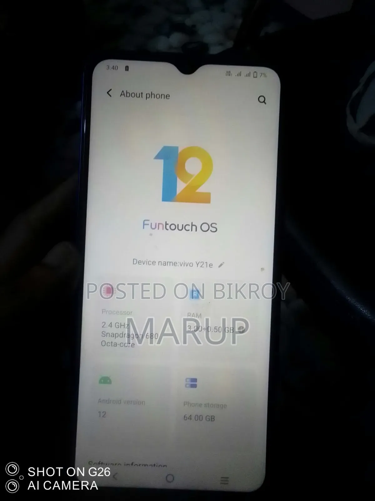 Vivo 32 GB Blue
