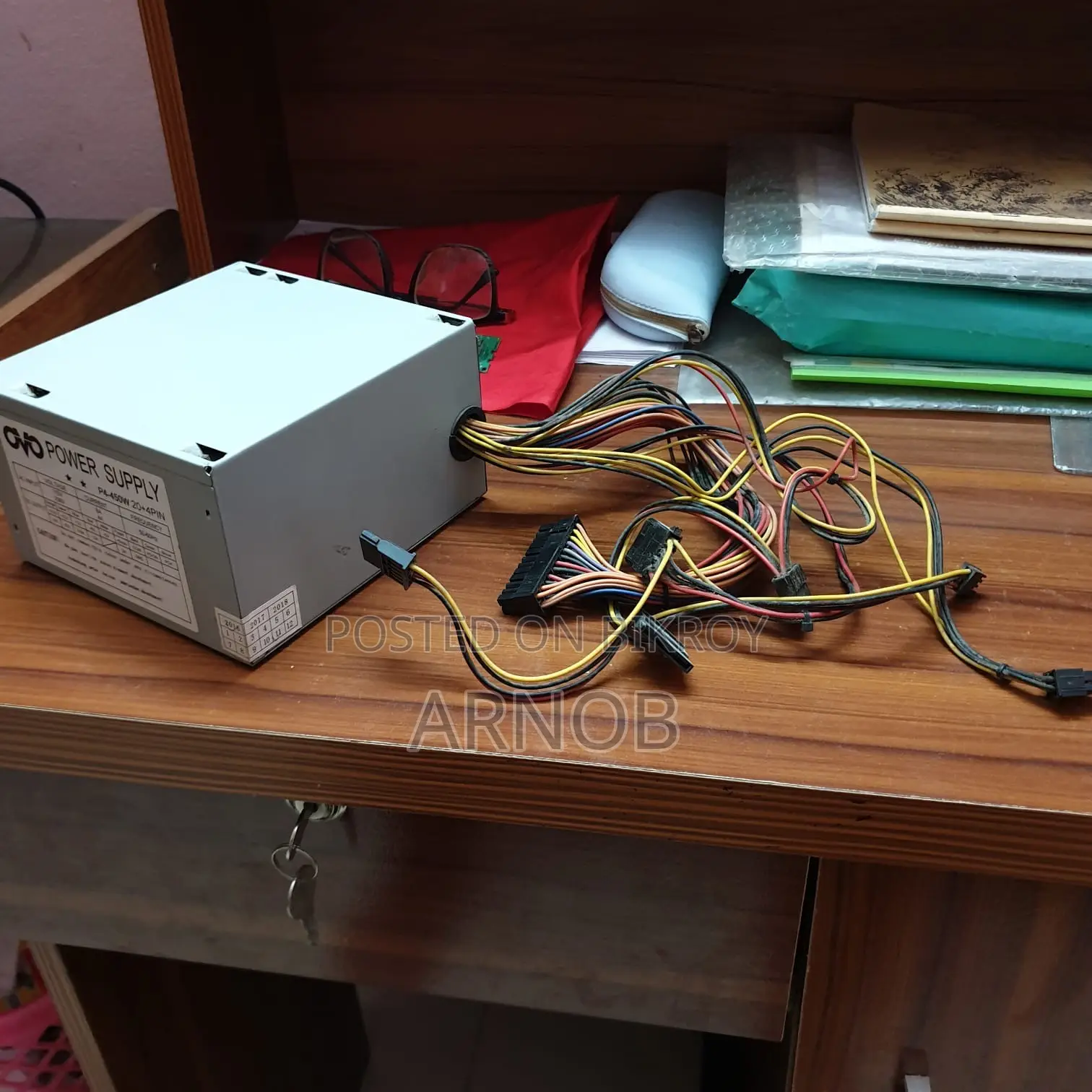 ওভো ৪৫০ওয়াট সিলভার কালার পাওয়ার সাপ্লাই