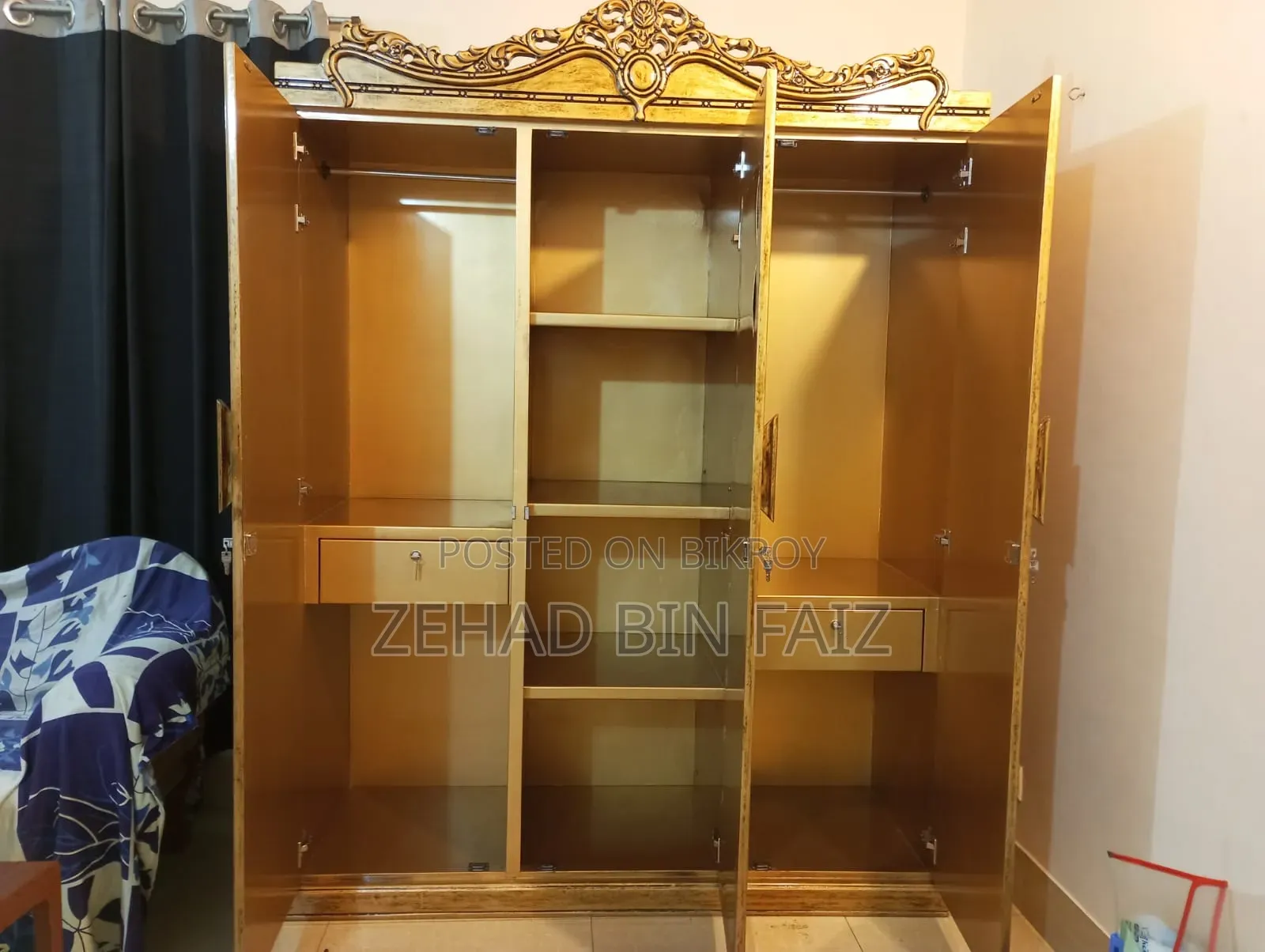 এন্টিক কালার বেডরুম ফার্নিচার সেট