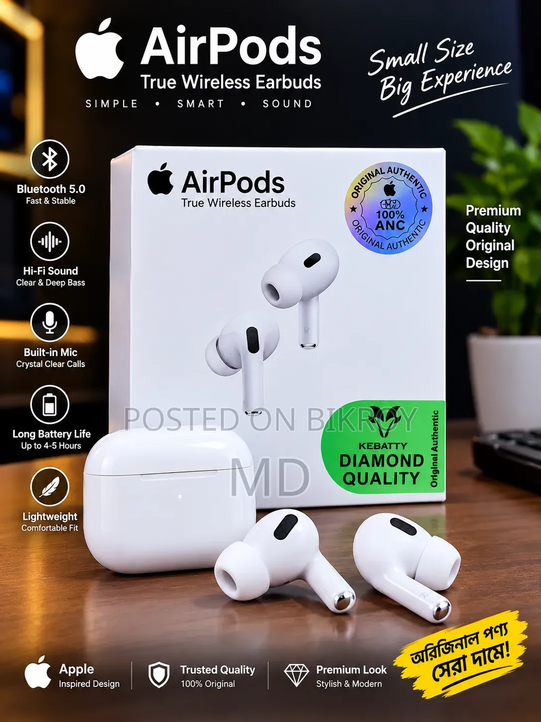 Premium Apple AirPods Bluetooth Earbuds – Best Price