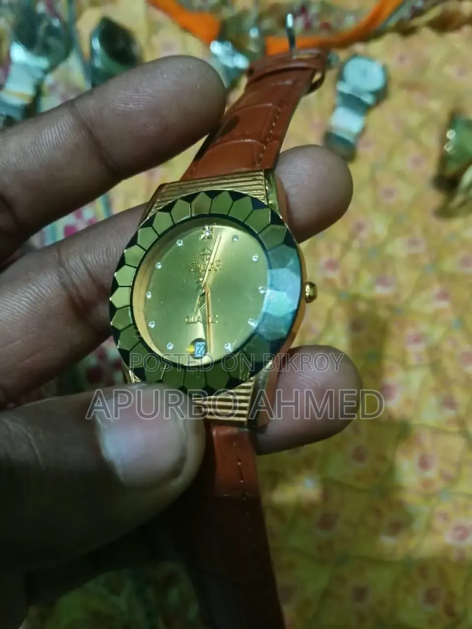 Swistar ব্র্যান্ডের গোল্ড প্লেটার স্টাইলিশ ঘড়ি লেডিস অরিজিনাল,