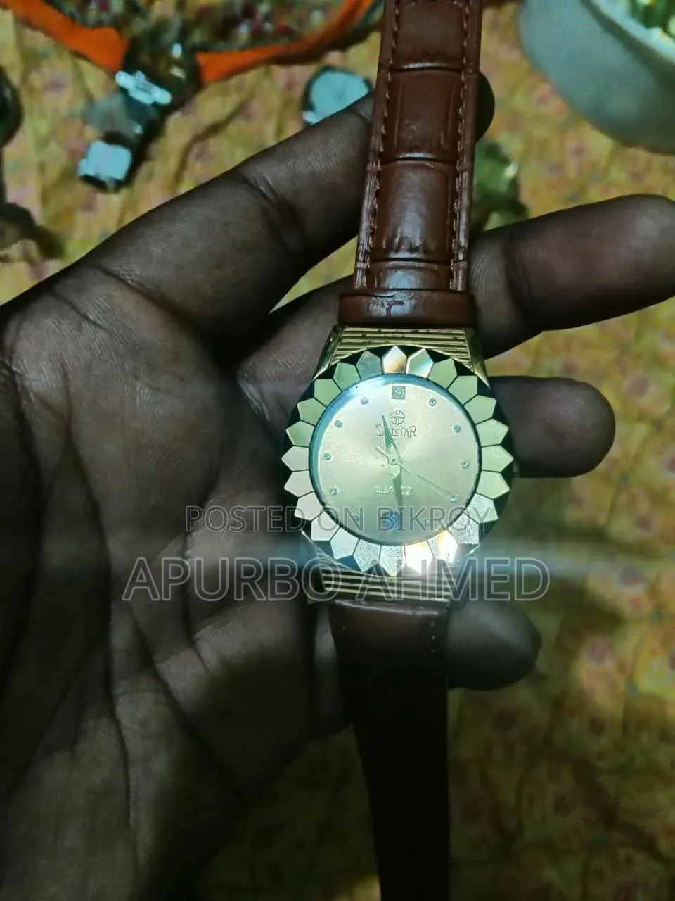 Swistar ব্র্যান্ডের গোল্ড প্লেটার স্টাইলিশ ঘড়ি লেডিস অরিজিনাল,