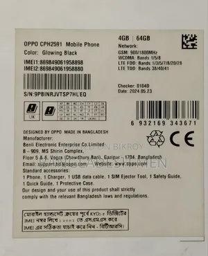 Oppo A18 64 GB Black