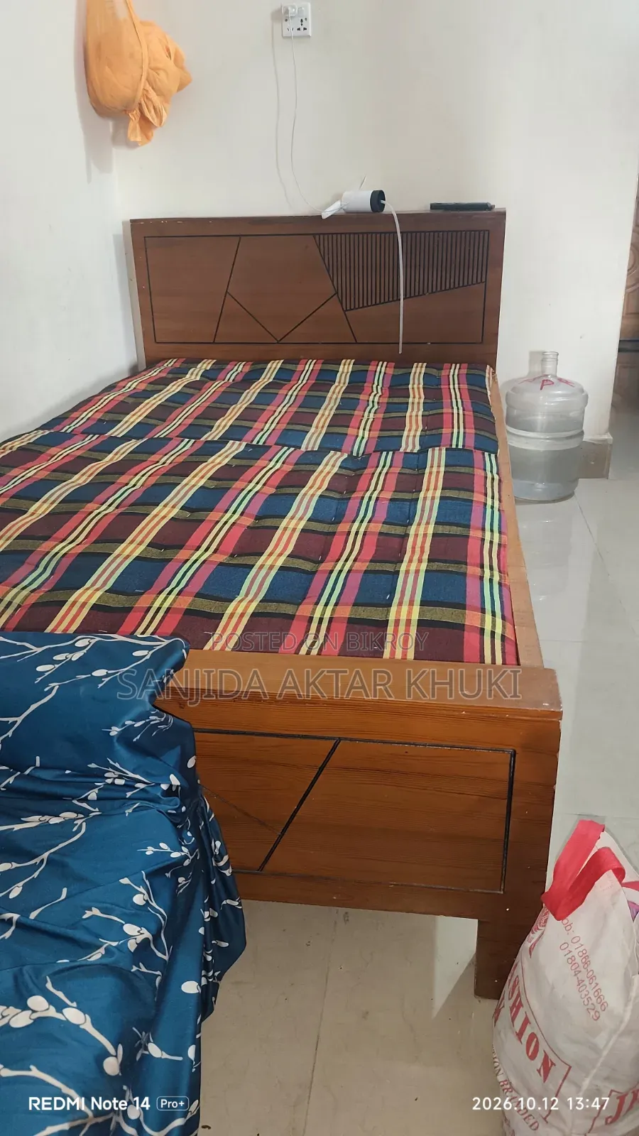 Malaysian Wooden Single Bed