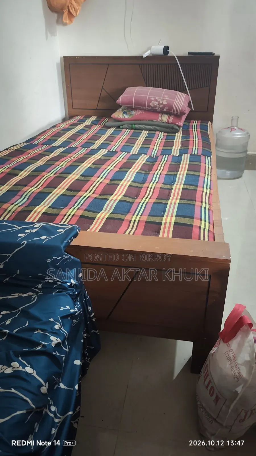 Malaysian Wooden Single Bed