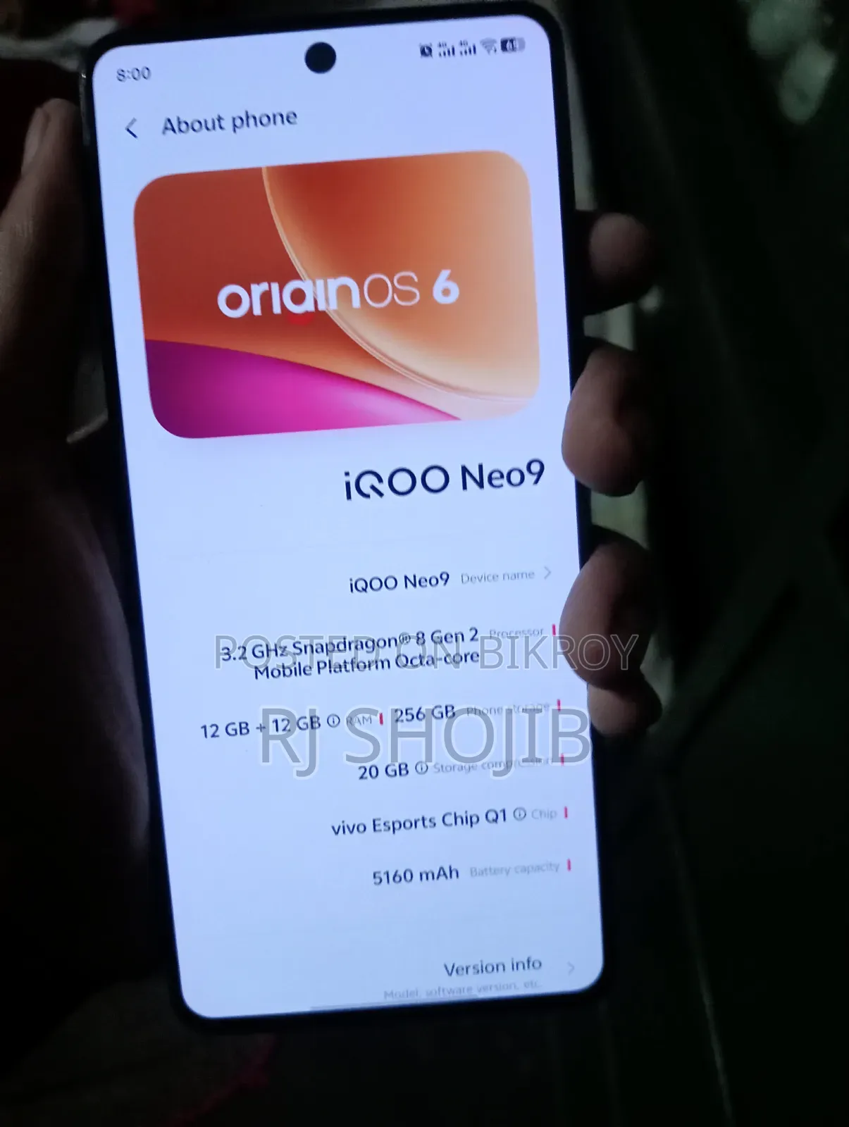 Vivo iQOO Neo9 256 GB Black