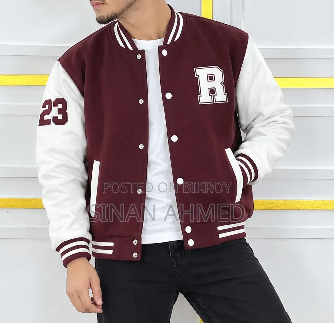 Stylish Cotton Varsity Jacket