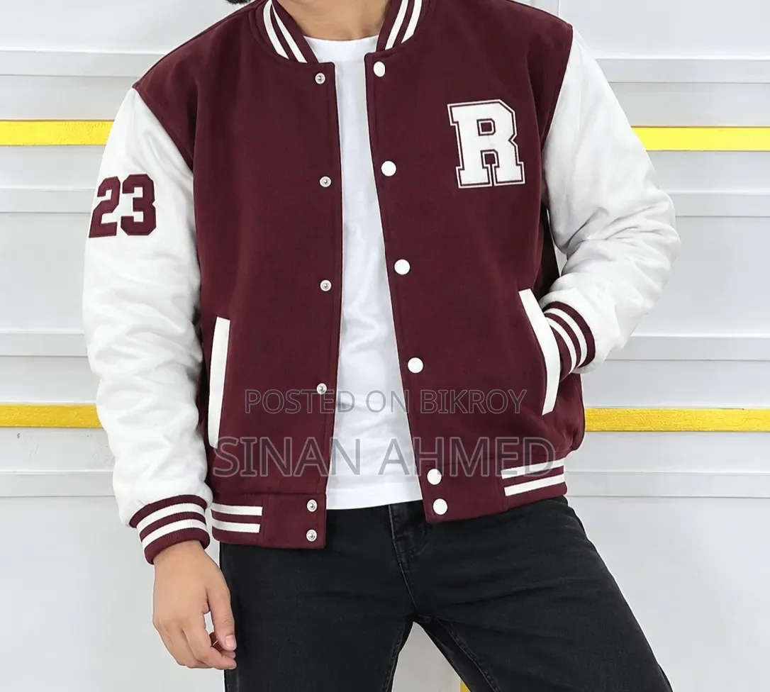 Stylish Cotton Varsity Jacket
