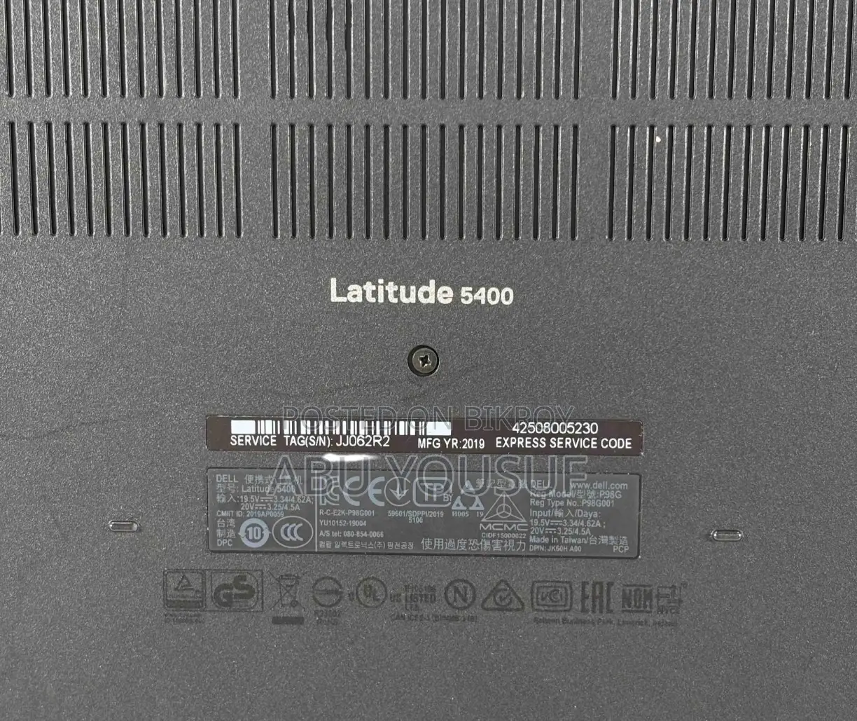 Laptop Dell Latitude 5400 8GB Intel Core i5 HDD+SSD 256GB