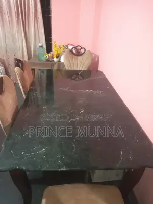ডাইনিং টেবিল, গ্রানাইট টপ উইথ সিক্স চেয়ারস