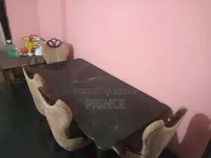 ডাইনিং টেবিল, গ্রানাইট টপ উইথ সিক্স চেয়ারস