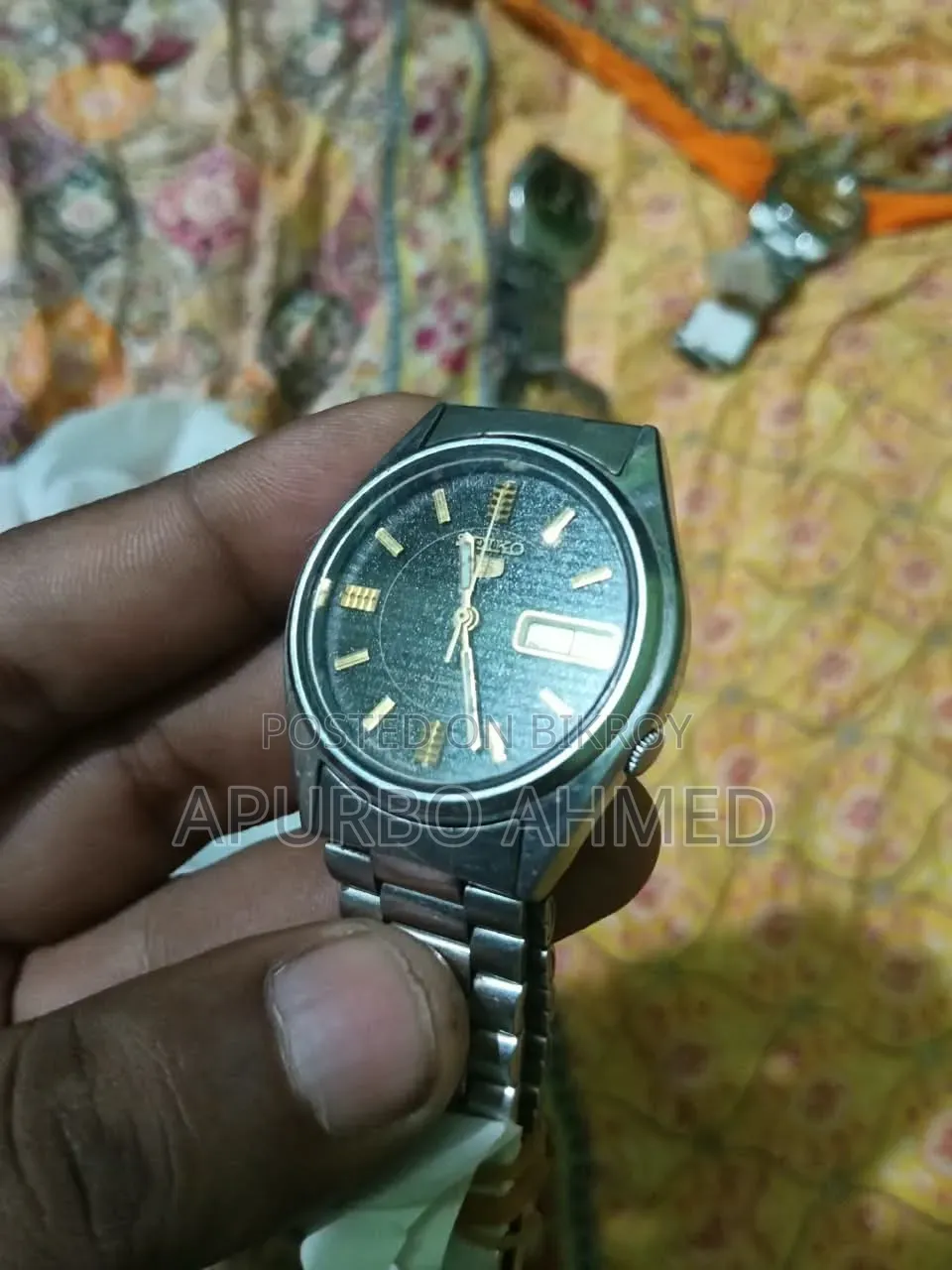 Vintage Seiko 5 Watch Japan Movement, works without battery