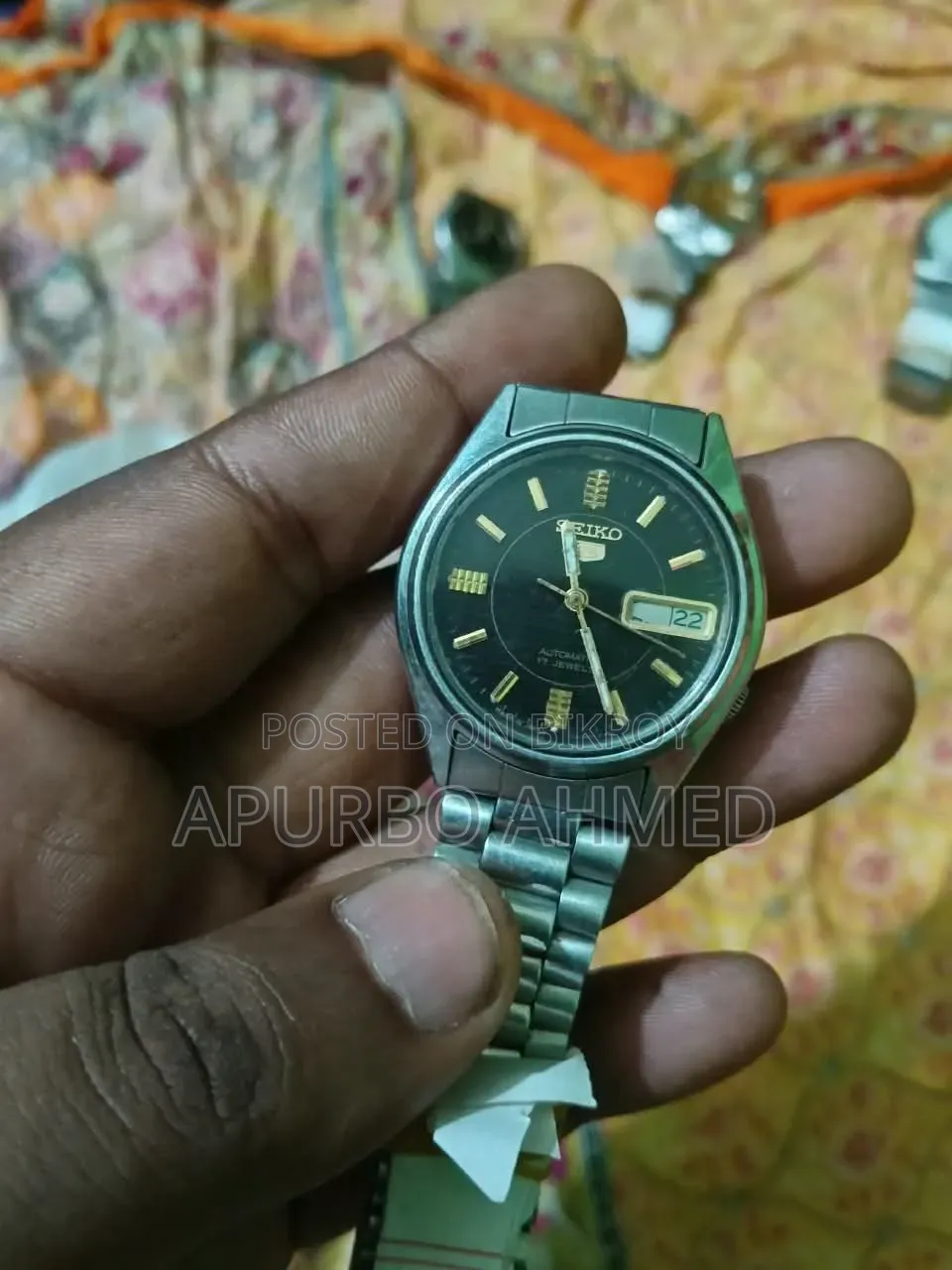 Vintage Seiko 5 Watch Japan Movement, works without battery