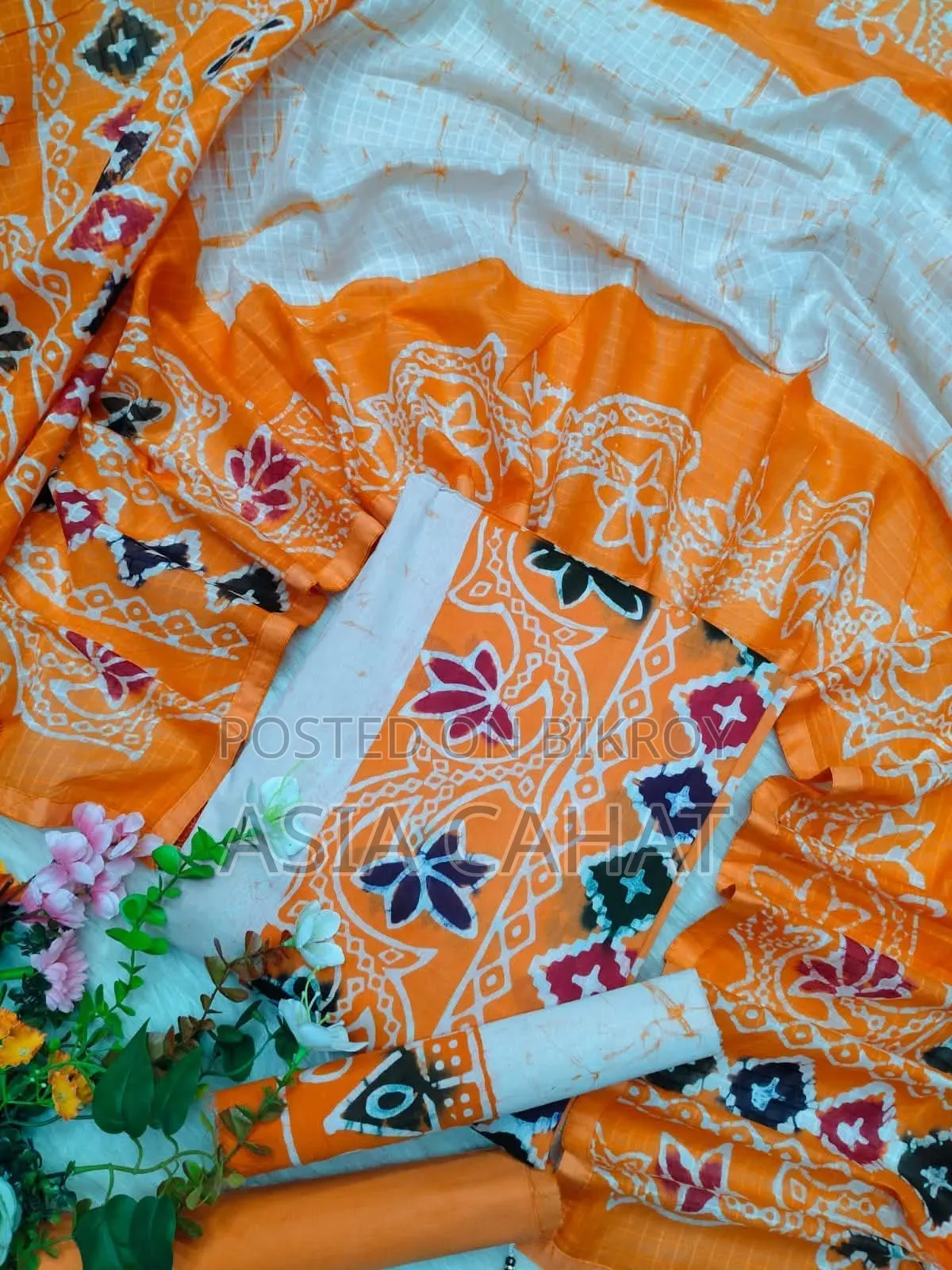 💖😱 পিমিয়াম রাং তুলি বাটিক থ্রি পিস!