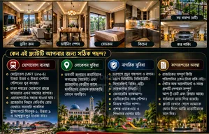 ৩ বেডরুমের অ্যাপার্টমেন্ট উত্তরা ১৮ রাজউক, উত্তরায় বিক্রয়ের জন্য