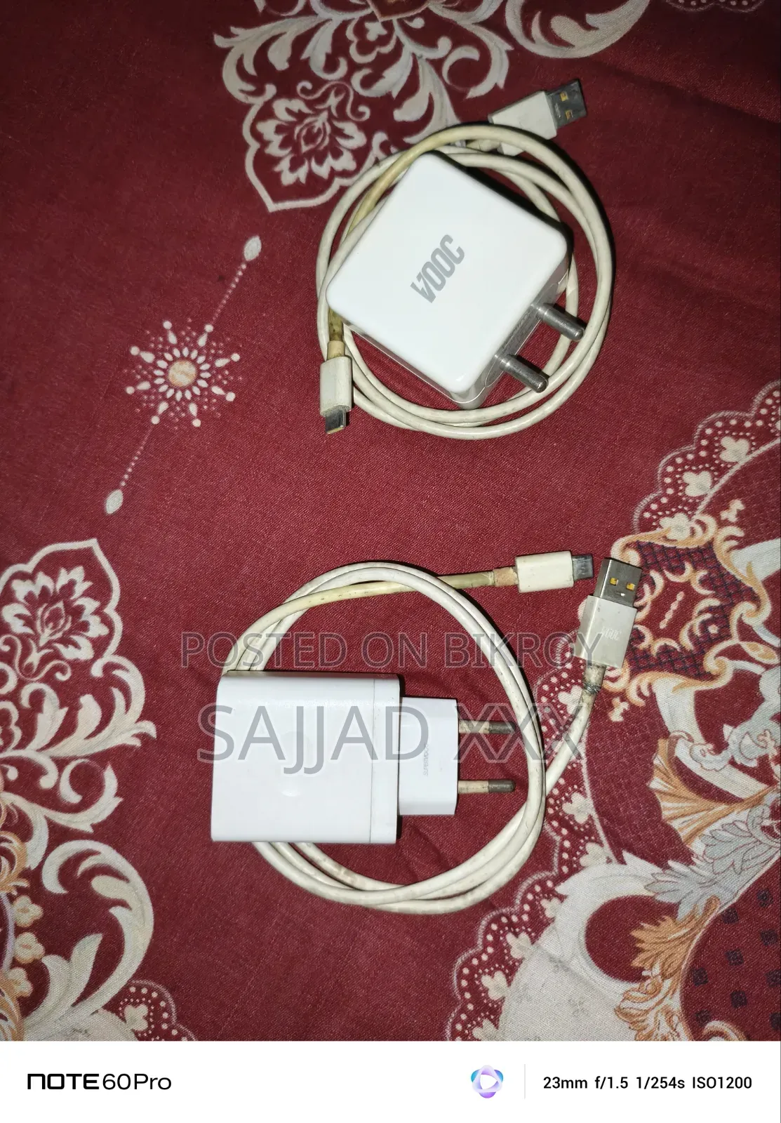 Original Charging Adapter and Cable