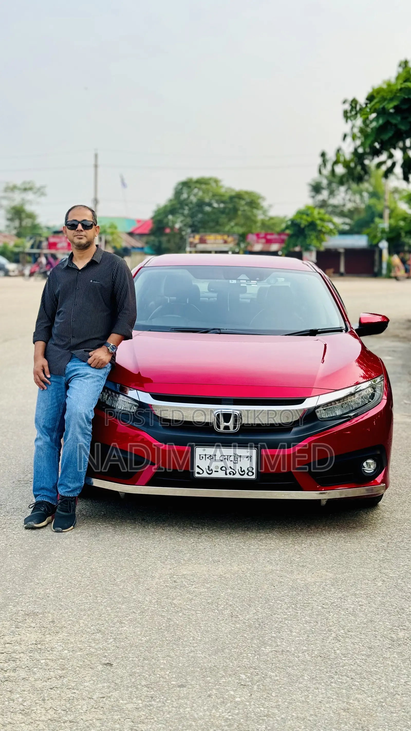 হোন্ডা সিভিক ইএক্স সেডান ২০১৮ লাল