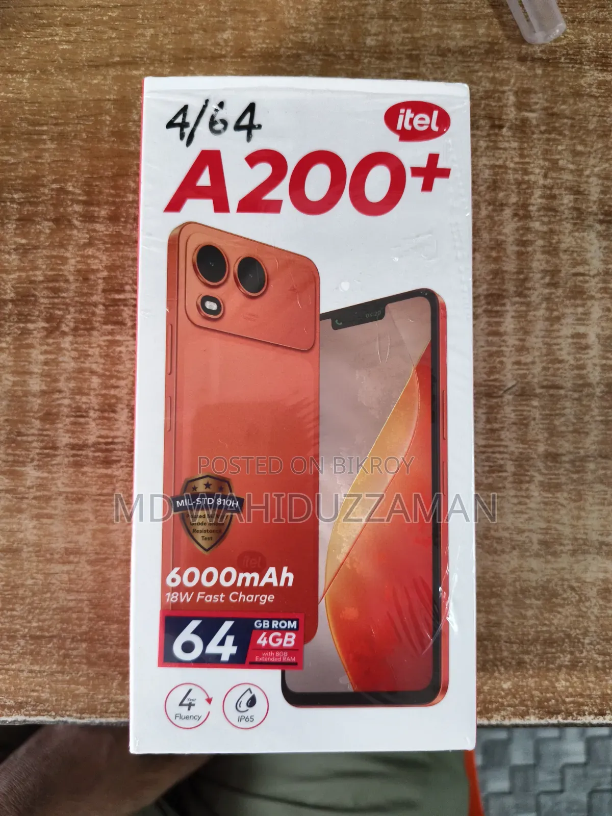 New Itel A200+ 64 GB Orange