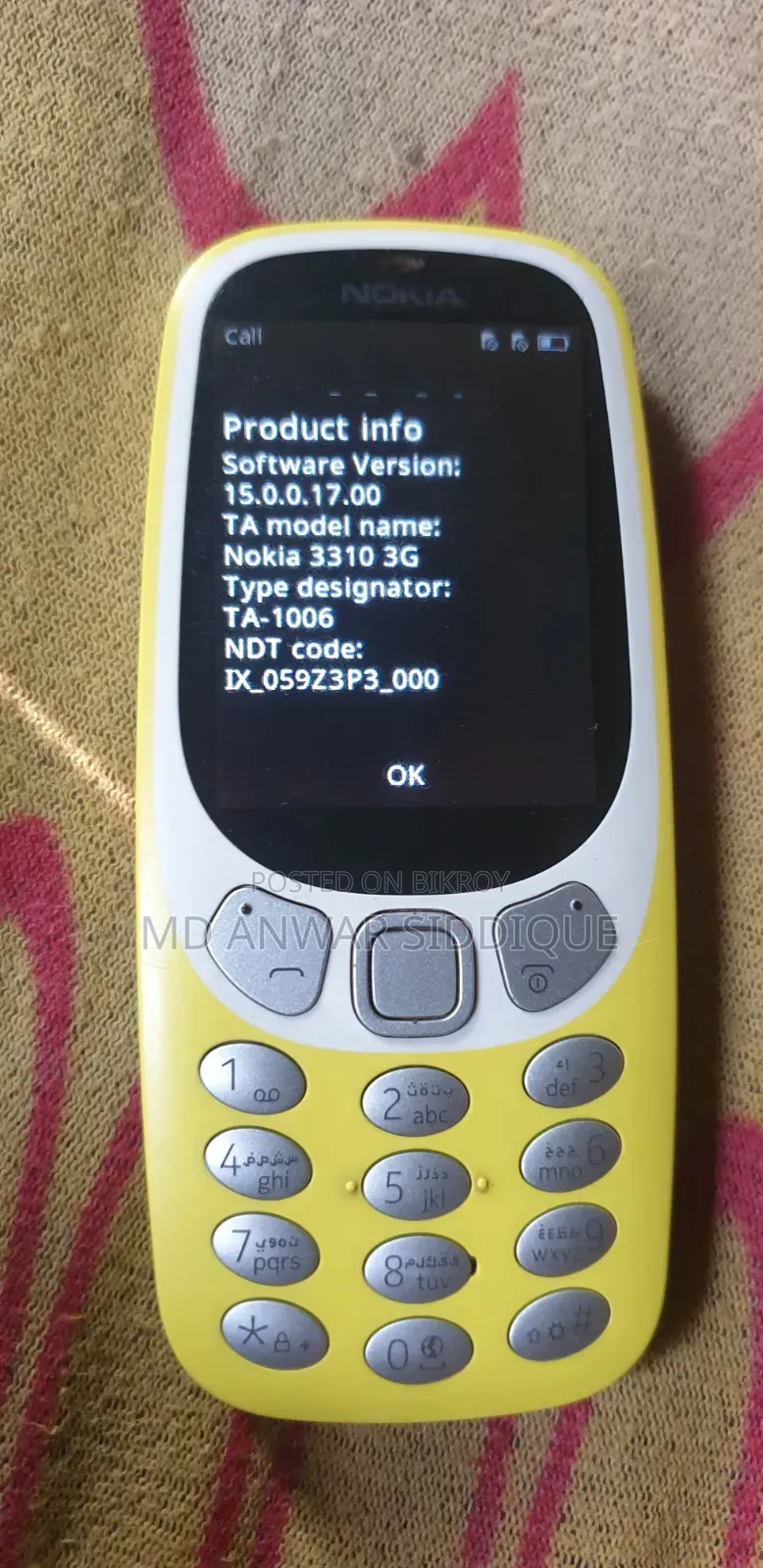 Nokia 3310 Yellow