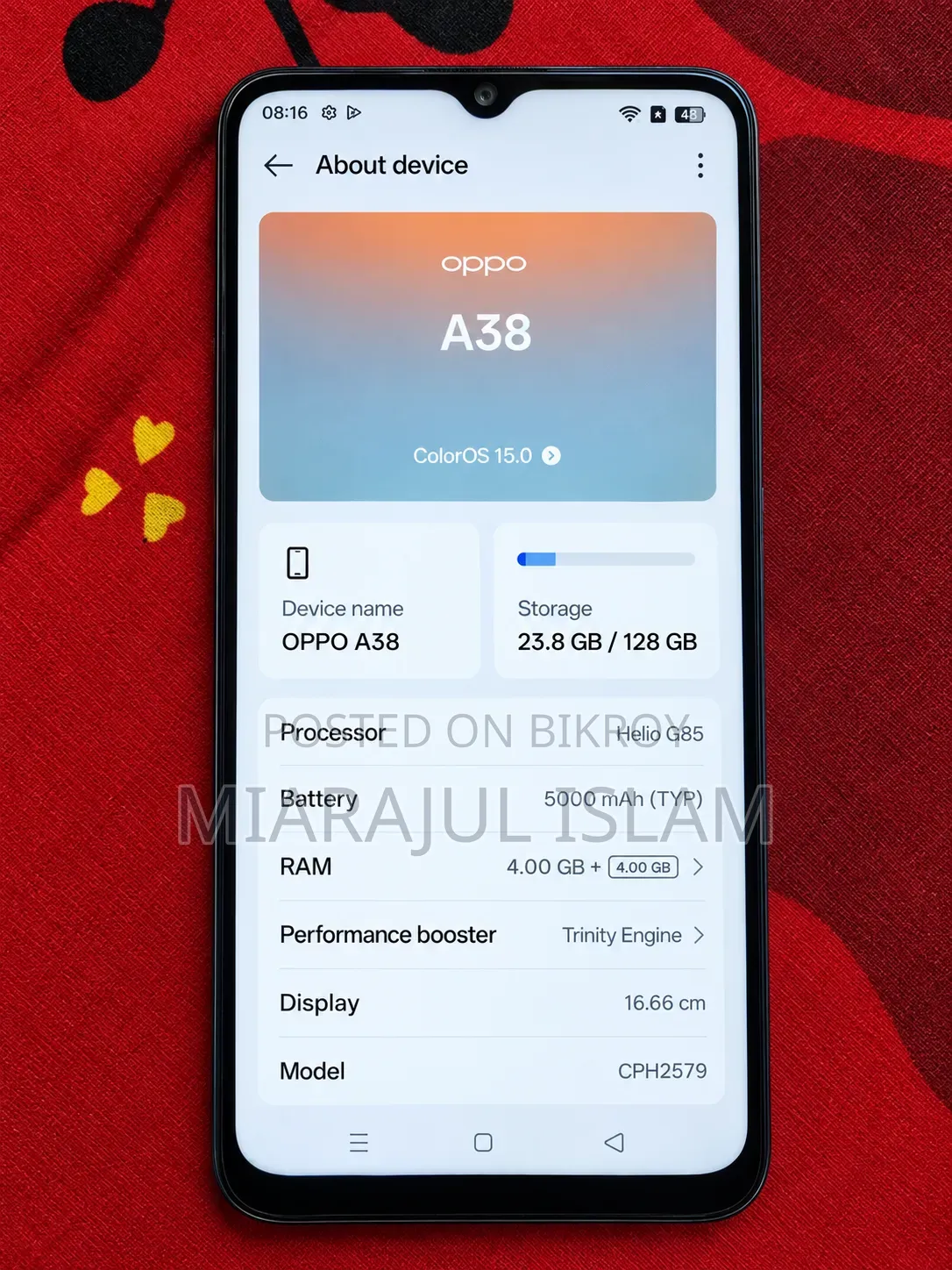 Oppo A38 128 GB Orange