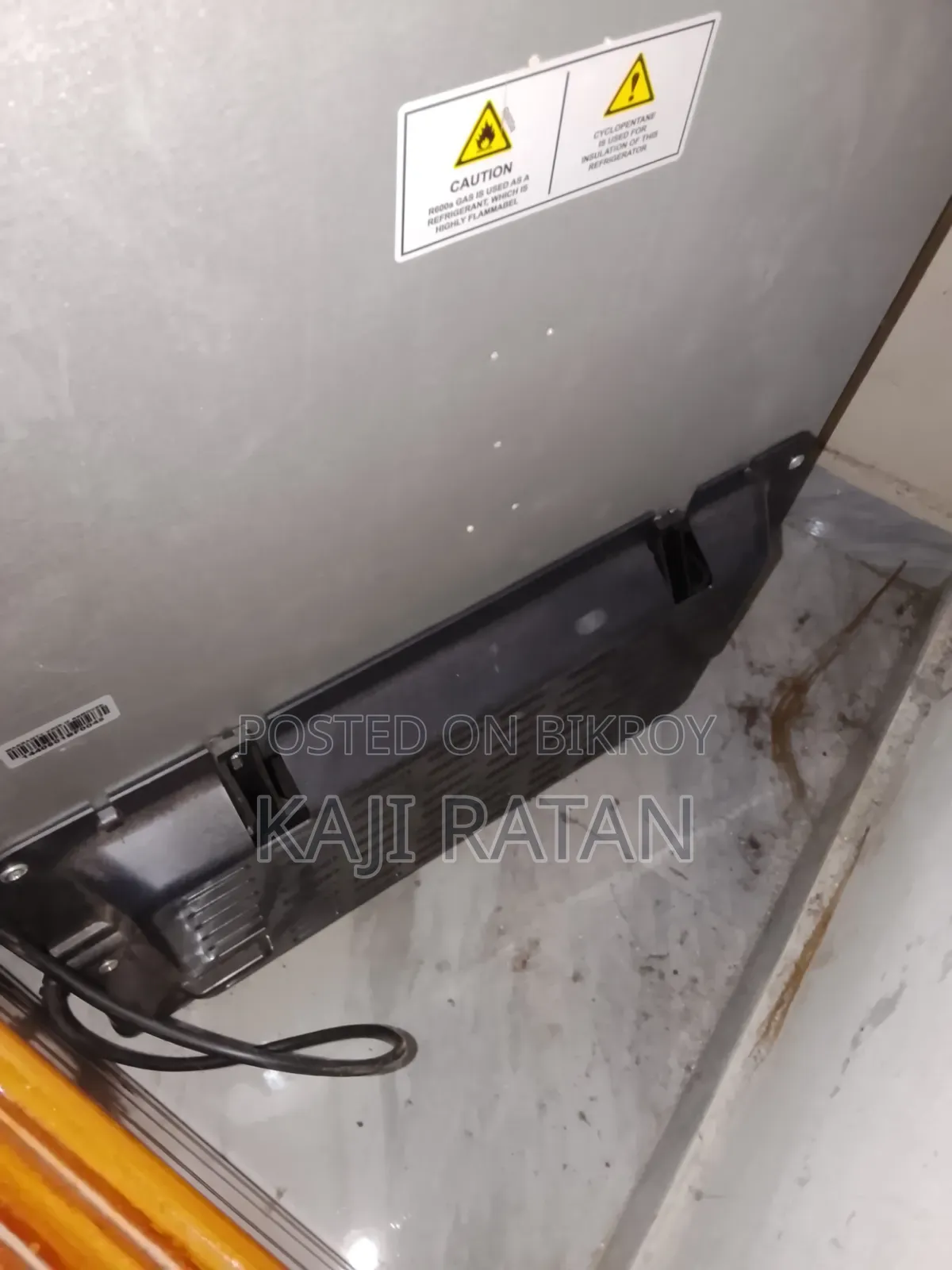 Refrigerator purchased two months ago, completely brand new with no scratches