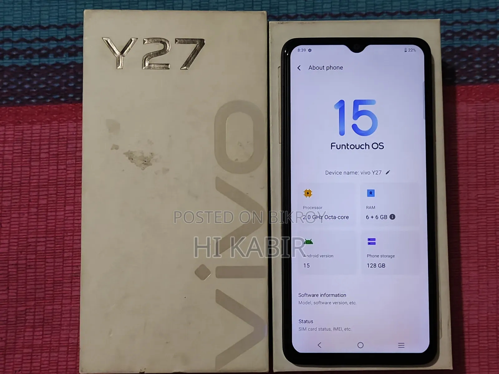 Vivo Y27 128 GB Black