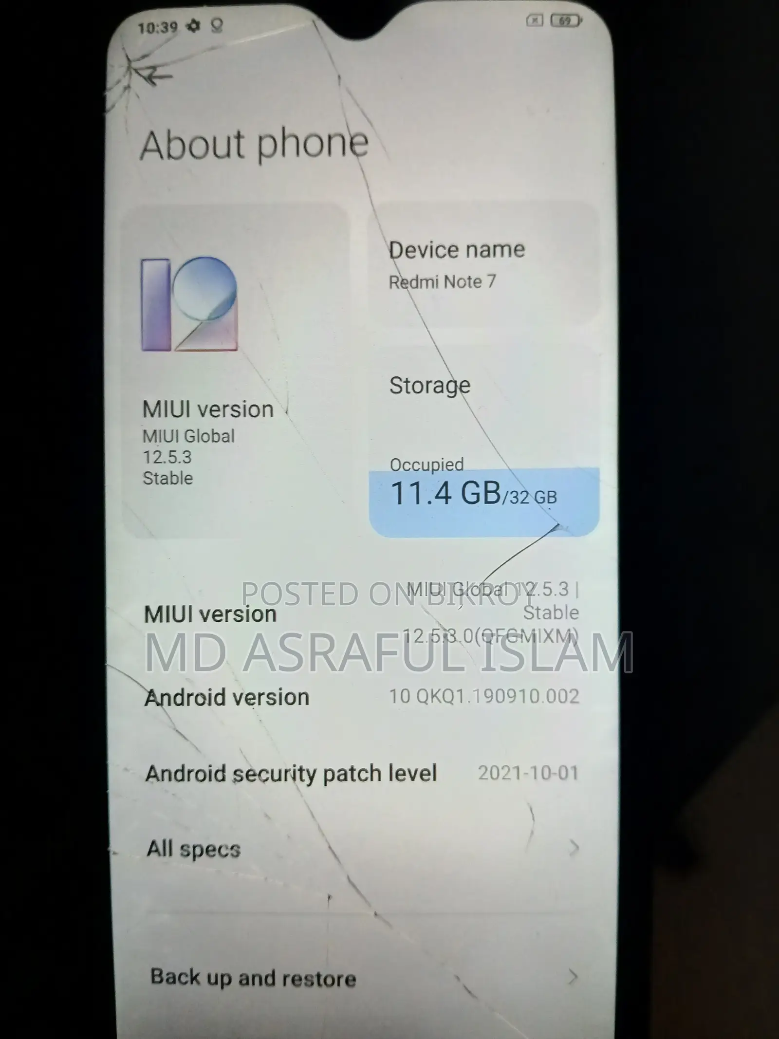 Xiaomi Redmi Note 7 32 GB Blue