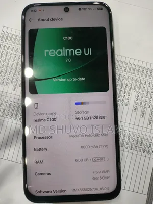 New Realme C100 128 GB Black