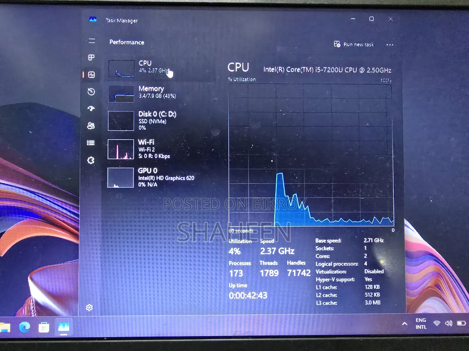 Laptop Lenovo ThinkPad X270 8GB Intel Core i5 SSD 256GB