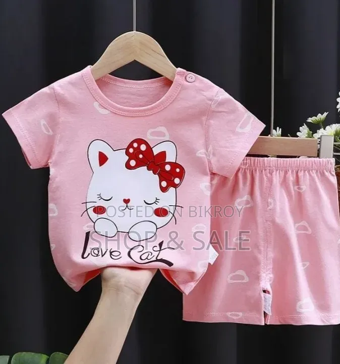 Kids Cotton T-Shirt and Pant Set