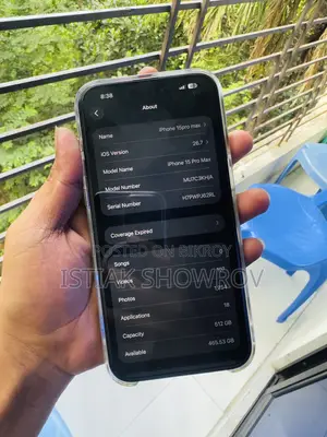 অ্যাপল আইফোন ১৫ প্রো ম্যাক্স ৫১২ জিবি ব্ল্যাক