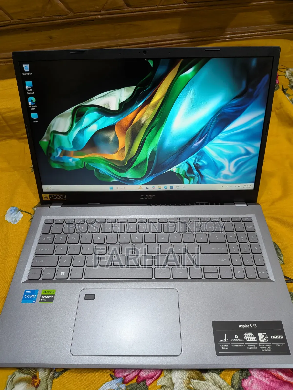 Laptop Acer Aspire 5 8GB Intel Core i5 SSD 512GB