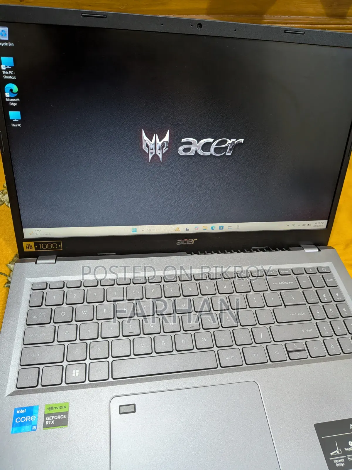 Laptop Acer Aspire 5 8GB Intel Core i5 SSD 512GB