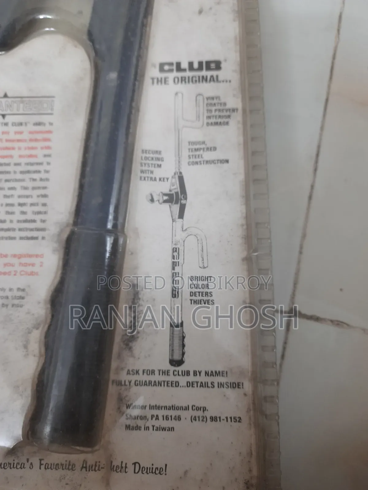 Anti Theft Guarantee Car Steering Locker