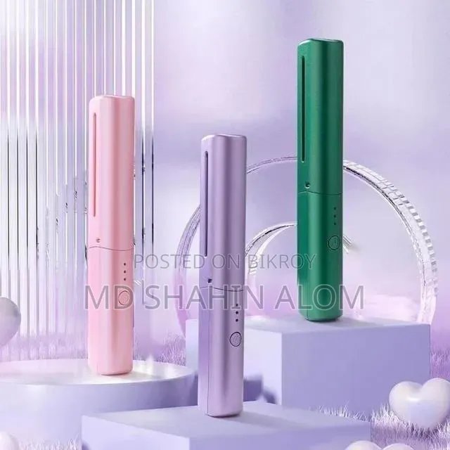 Portable Cordless Hair Straightener & Curler