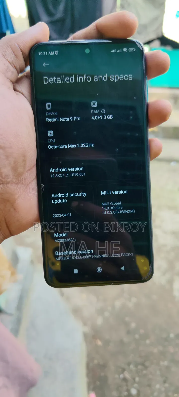 Xiaomi Redmi Note 9 Pro 64 GB Blue