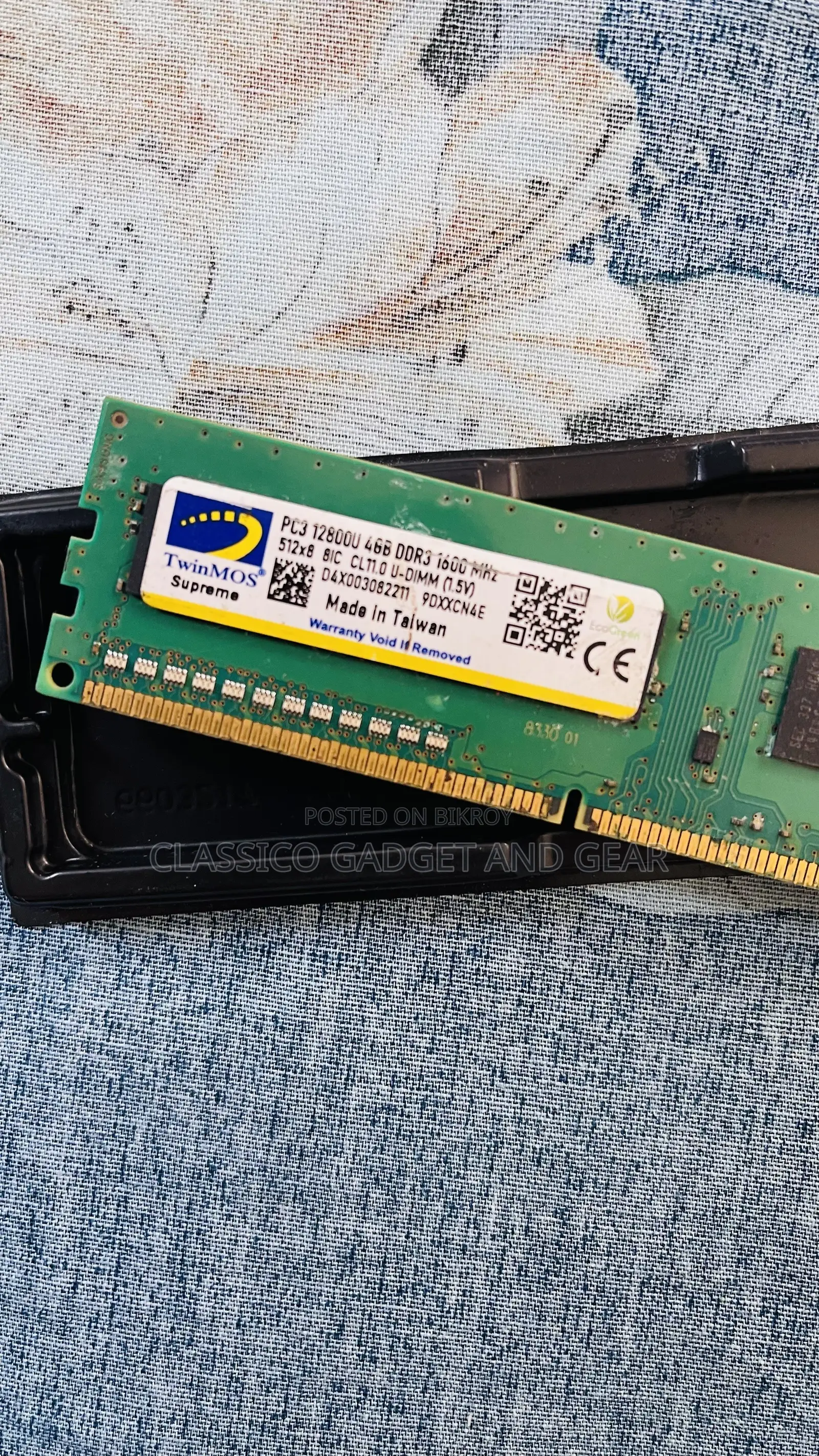 Twinmos 4GB Ddr3 1600mhz