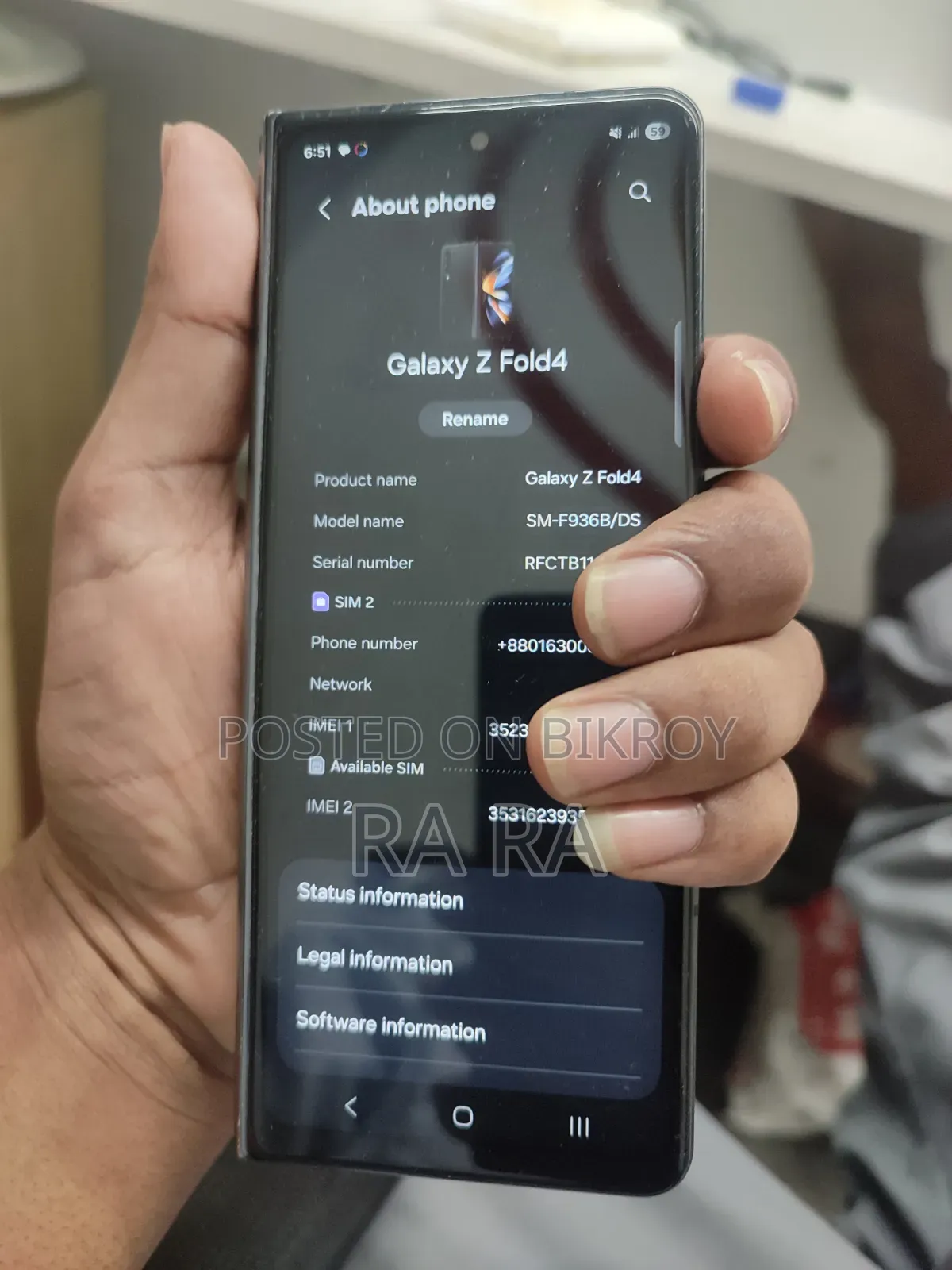 Samsung Galaxy Z Fold4 256 GB Black