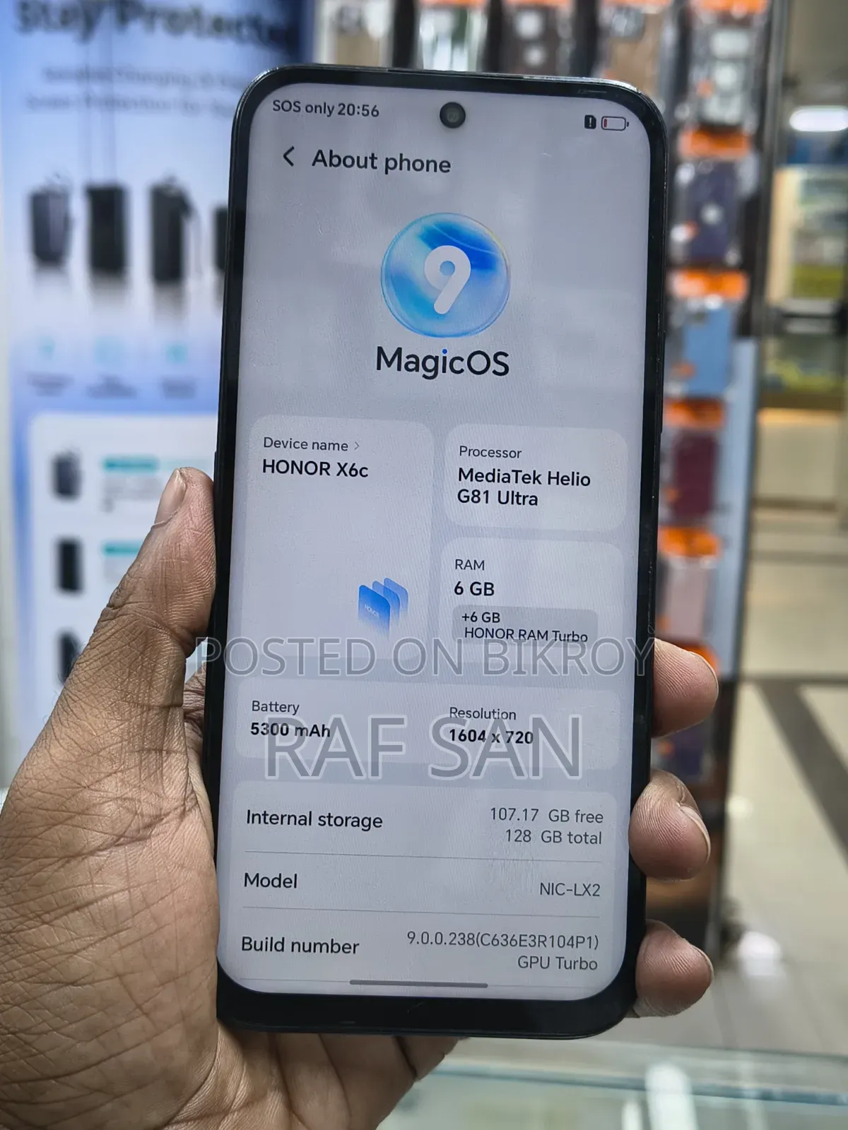 অনার এক্স৬সি ১২৮ জিবি কালো