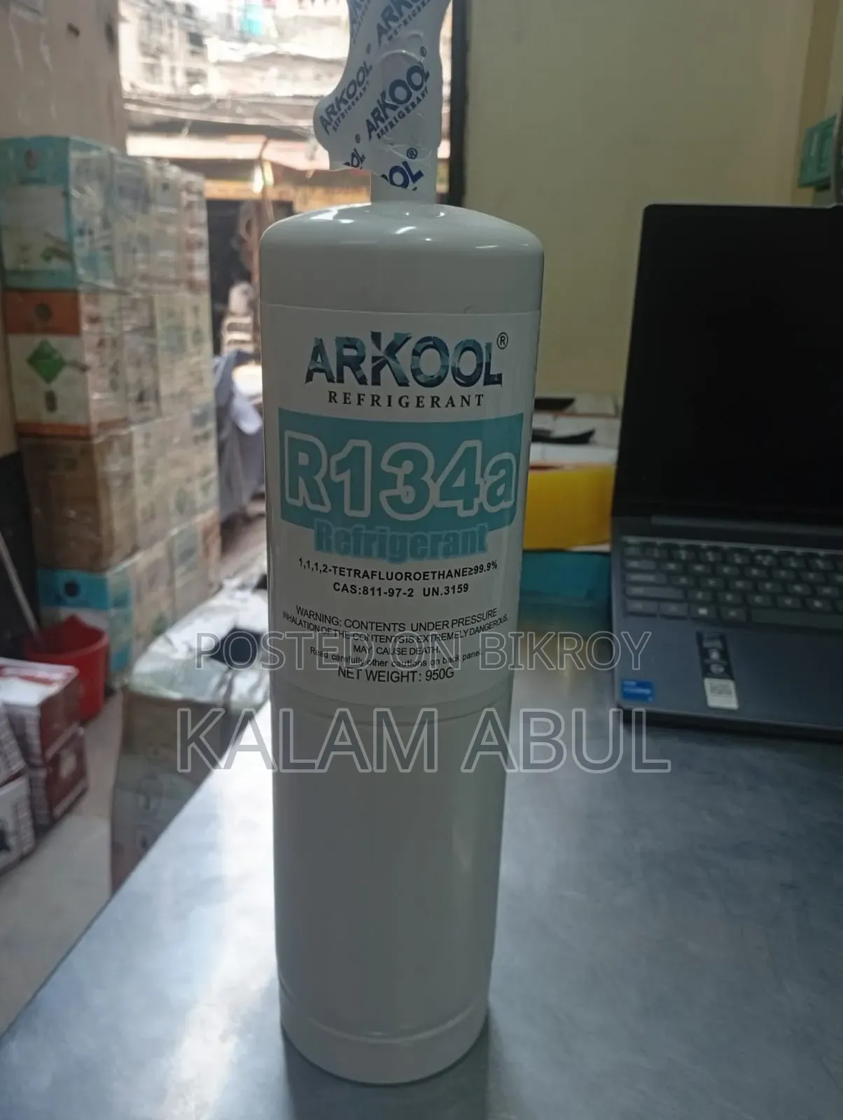R134a Gas, Foran, Arkool