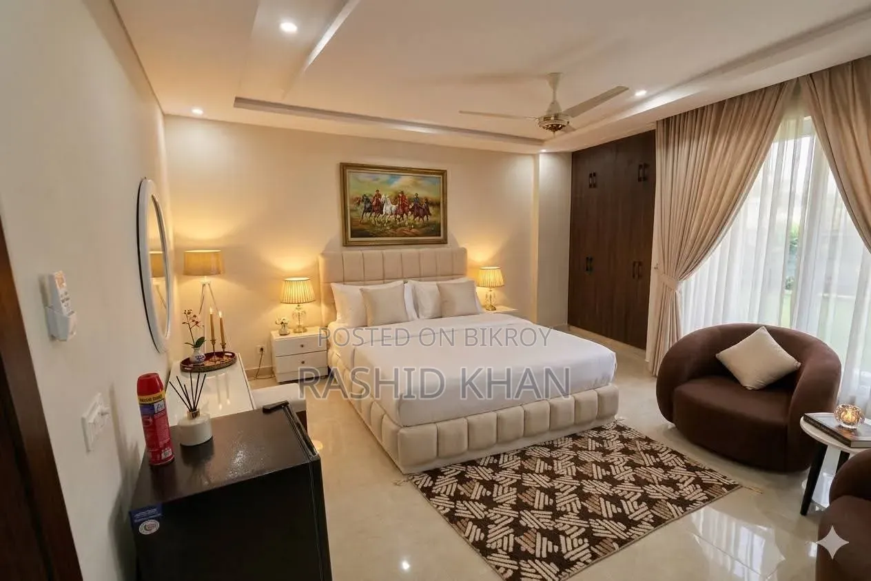 Furnished 3-bedroom Apartment in Dhaka Full Furnish, Bashundhara for rent