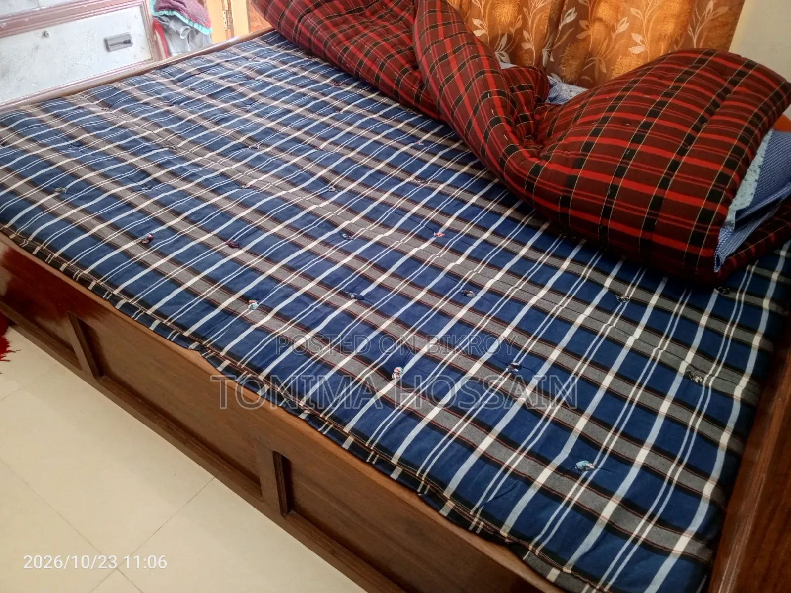 Bed Mattress and Toshok (5.5/7 Fits)